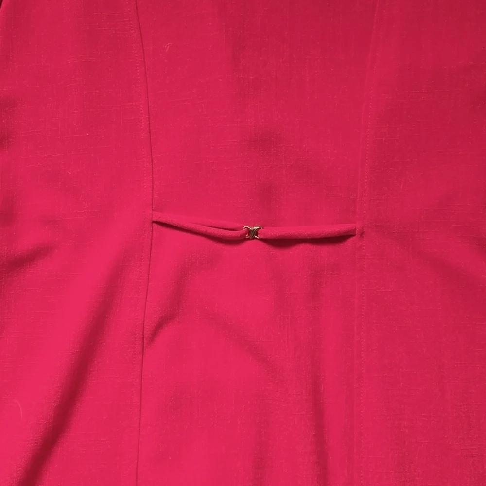 Vintage Golibal Red Button-Down Dress size M - Picture 9 of 9